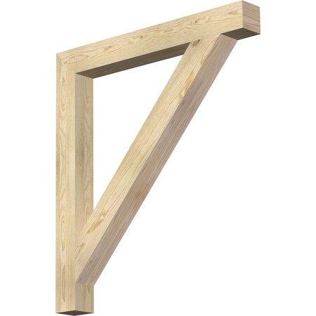 Ekena Millwork Traditional Block Rough Sawn Bracket, Douglas Fir, 4"W x 36"D x 40"H BKT04X36X40TRA05RDF